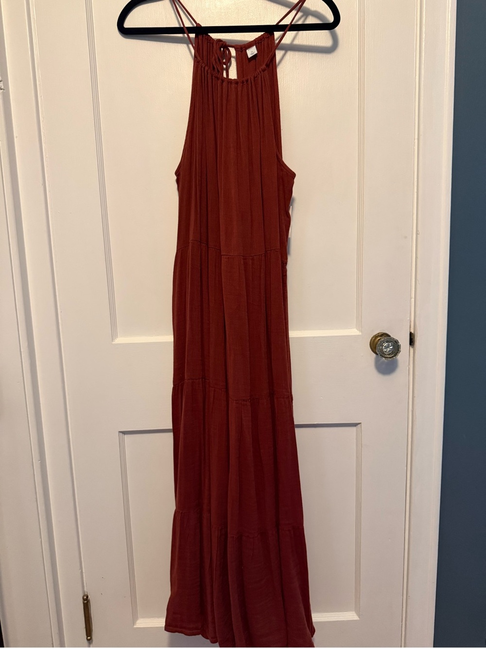 Old Navy Brick Red/brown Sleeveless Maxi Dress